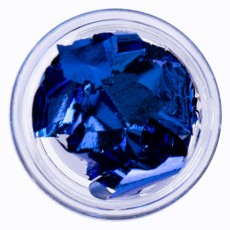 Сусальная фольга (поталь) синяя в баночке